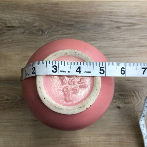 Vintage Red Wing Pottery Vase With Handle Pink Mid Century Modern Home Decor - Picture 6 of 7